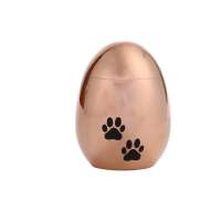 Pet Stainless Steel Egg Shape Waterproof Funeral Keepsake Urn