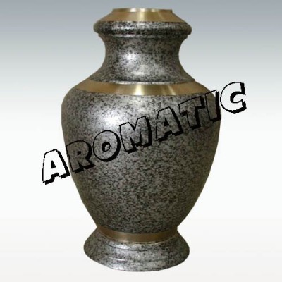 Arcadia Silver Stone Cremation Urn