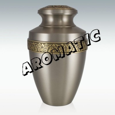 Grecian Pewter Engraved Cremation Urn