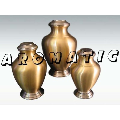 Arcadia Brush Brass Cremation Urn